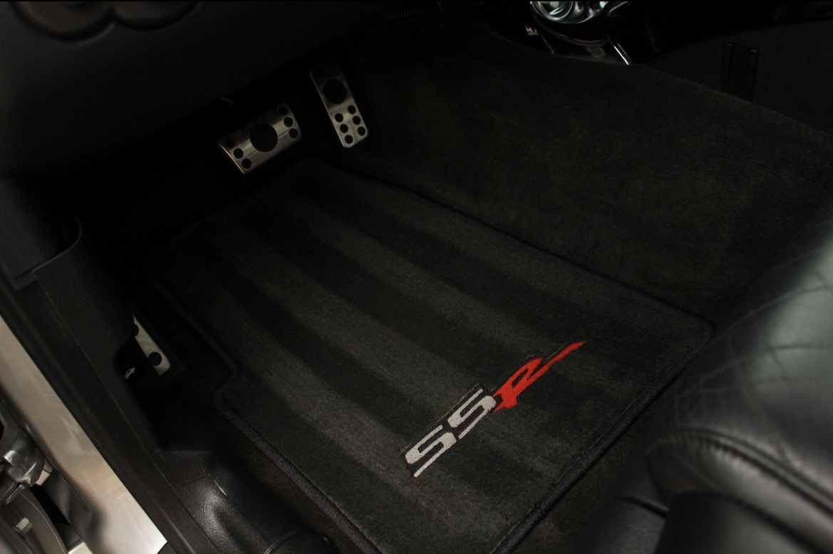 Cleaned floor mat with SSR logo